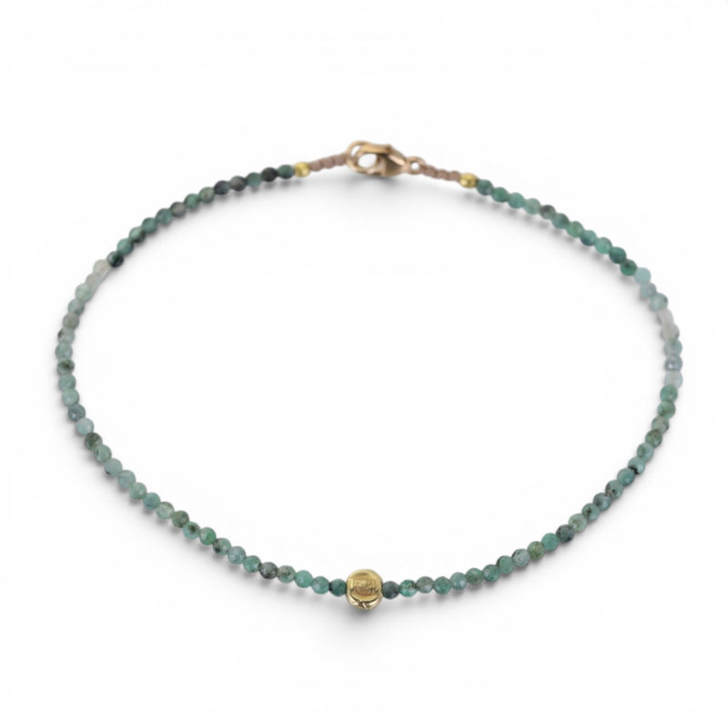 Margaret Solow Faceted Emerald and 18k Bracelet | Quadrum Gallery