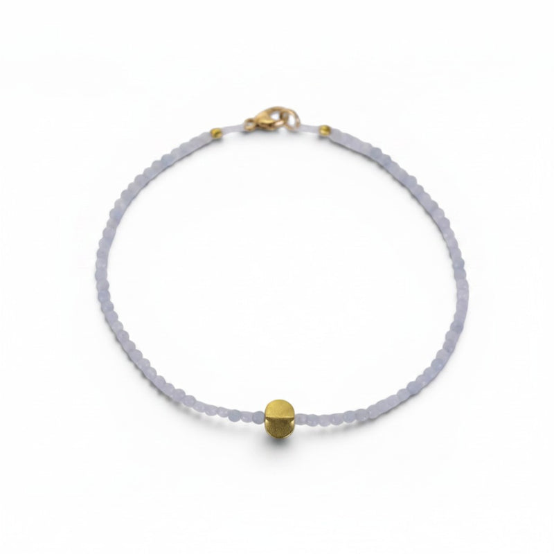 Margaret Solow Aquamarine and 18k Bead Bracelet | Quadrum Gallery