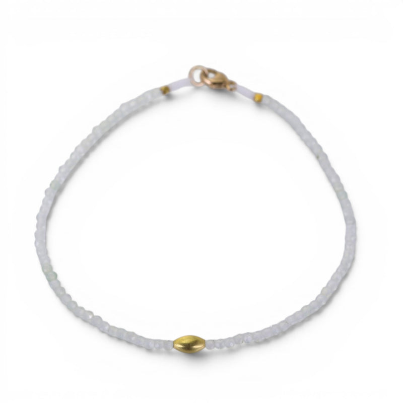 Margaret Solow Prehnite and 18k Bead Bracelet | Quadrum Gallery