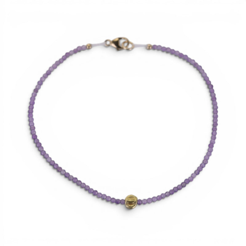 Margaret Solow Amethyst and 18k Bead Bracelet | Quadrum Gallery