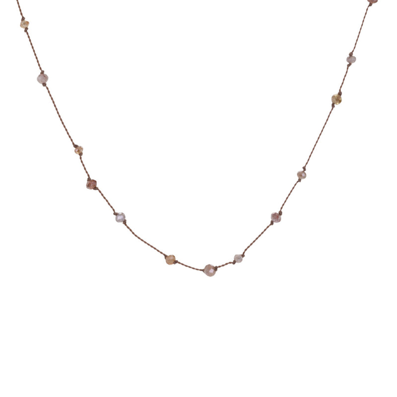 Margaret Solow Faceted Champagne Diamond Necklace | Quadrum Gallery