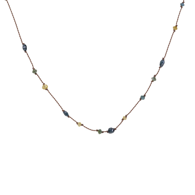 Margaret Solow Multicolored Faceted Diamond Necklace | Quadrum Gallery