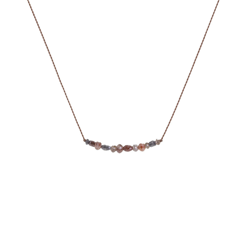 Margaret Solow Multicolored Faceted Diamond Beaded Necklace | Quadrum Gallery