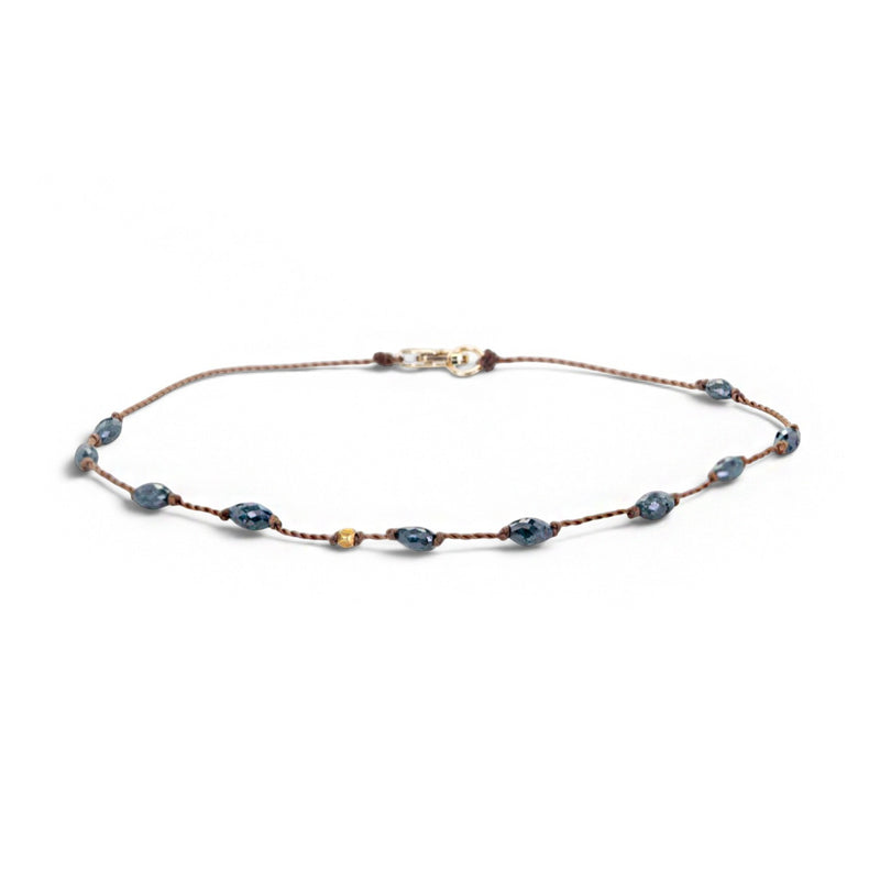 Margaret Solow 18k and Blue Diamond Cord Bracelet | Quadrum Gallery
