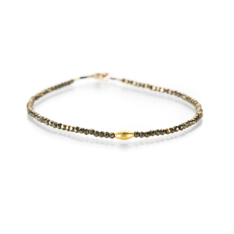 Margaret Solow Pyrite and Gold Bead Bracelet | Quadrum Gallery