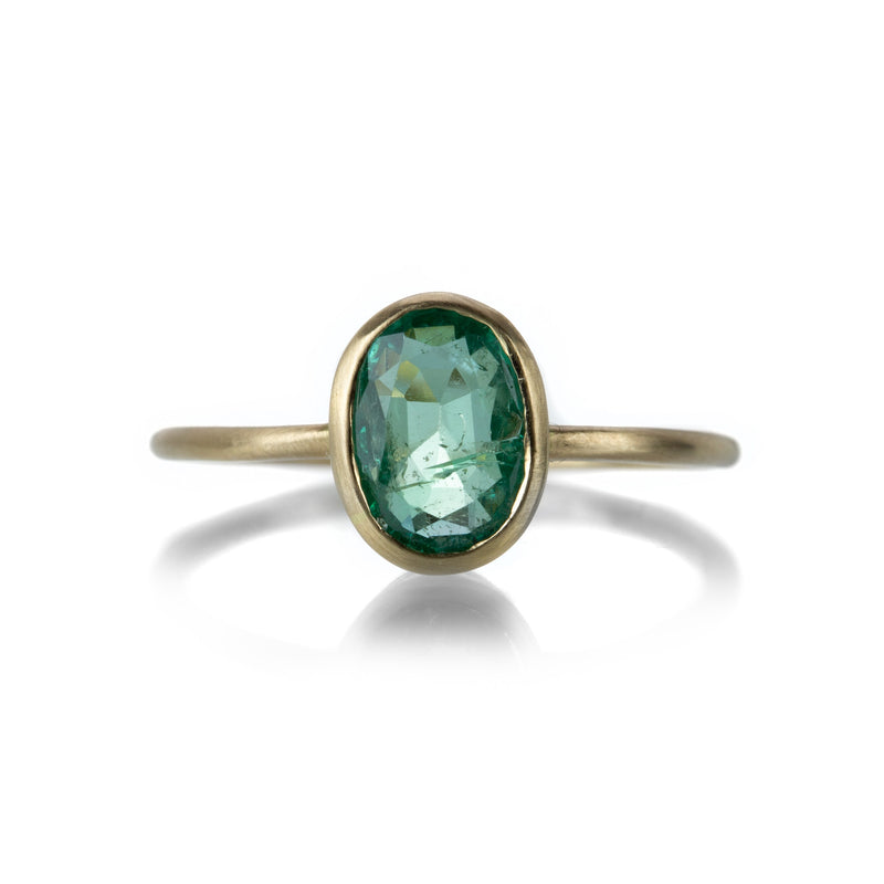 Margaret Solow Faceted Pale Emerald Ring | Quadrum Gallery