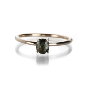 Nicole Landaw Green-Blue Sapphire Ring | Quadrum Gallery