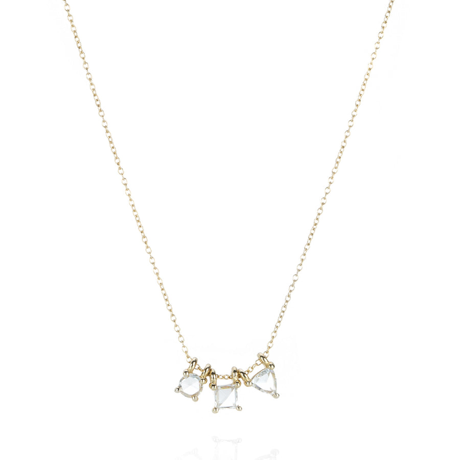 Nicole Landaw Rose Cut Diamond Story Necklace | Quadrum Gallery