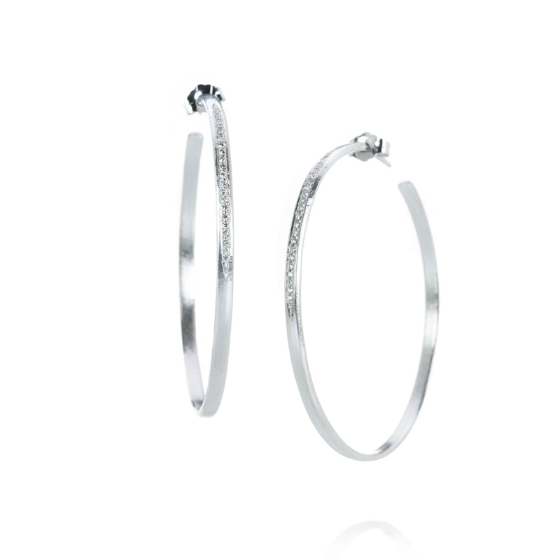 Nicole Landaw Slipper Pave Hoops | Quadrum Gallery