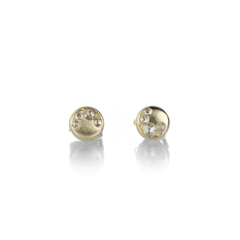 Nicole Landaw Small Snowy Ledge Rose Cut Diamond Studs | Quadrum Gallery