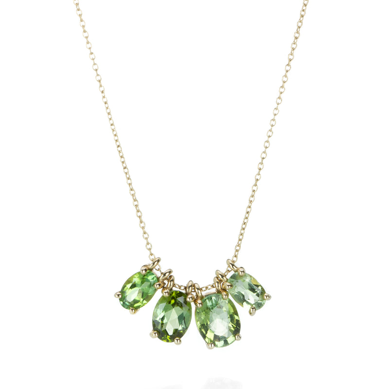 Nicole Landaw Oval Green Tourmaline Story Necklace | Quadrum Gallery