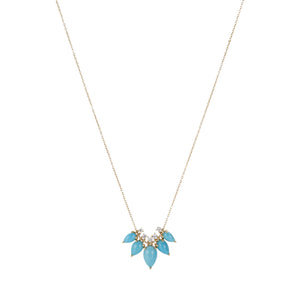 Nicole Landaw Turquoise and Diamond Story Necklace | Quadrum Gallery