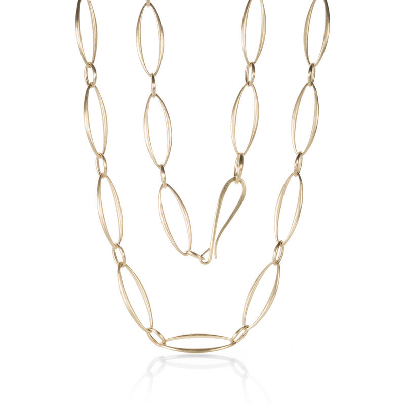 Nicole Landaw 14k Navette Gold Chain | Quadrum Gallery