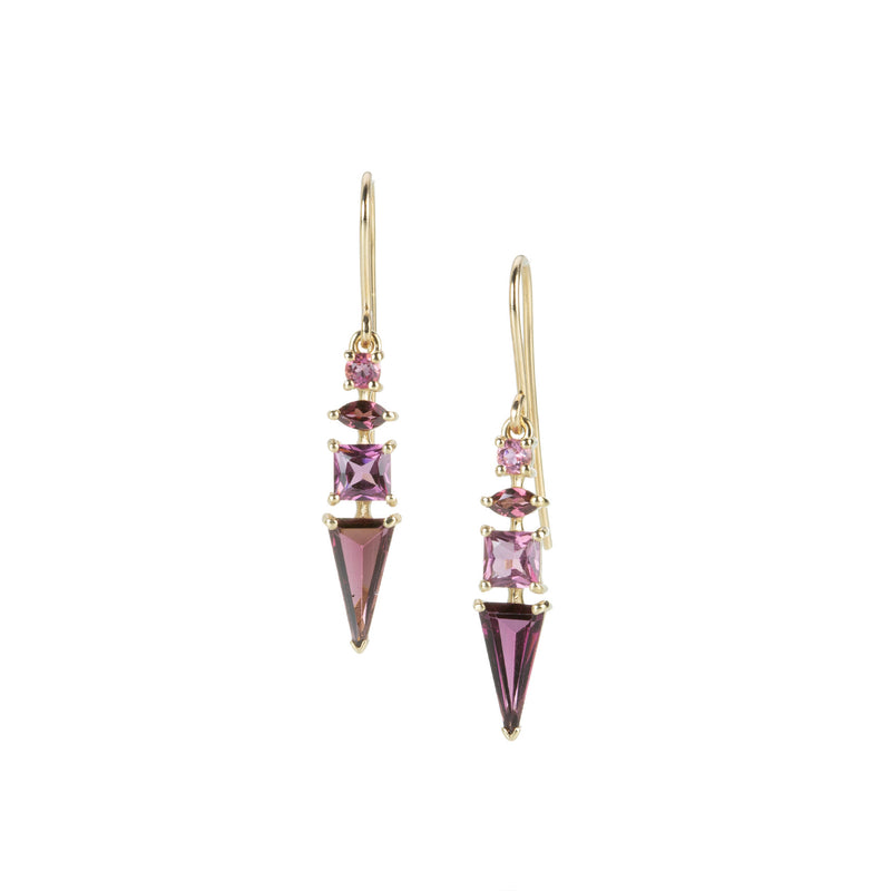 Nicole Landaw Rhodolite, Garnet amd Tourmaline Earrings | Quadrum Gallery