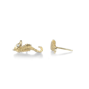 Nicole Landaw 14k Seahorse Studs | Quadrum Gallery