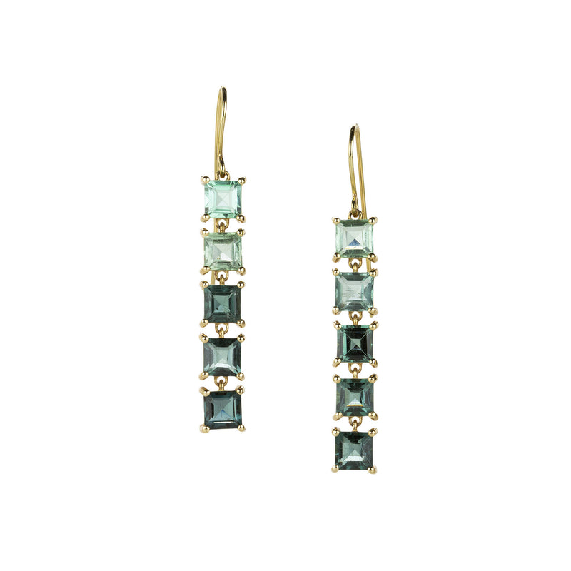 Nicole Landaw Blue Green Ombre Tourmaline Earrings | Quadrum Gallery