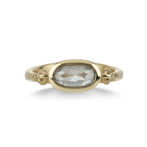 Nicole Landaw Pale Gray Rose Cut Diamond Empire Ring | Quadrum Gallery