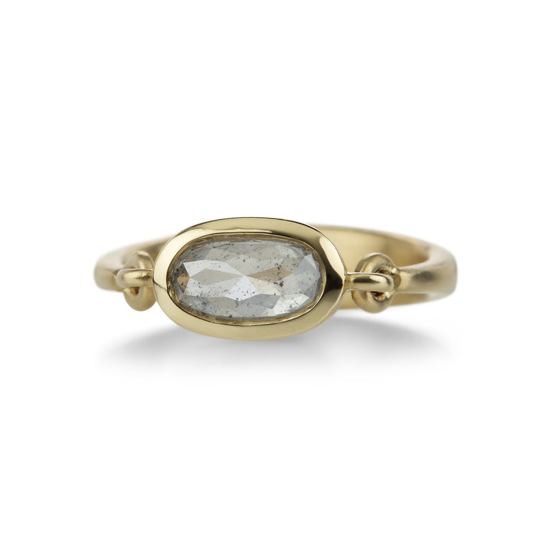 Nicole Landaw Pale Gray Rose Cut Diamond Empire Ring | Quadrum Gallery