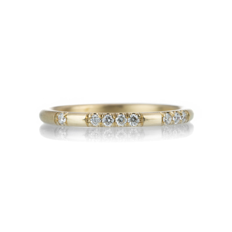 Nicole Landaw "I Love You" Yellow Gold Band with Diamonds | Quadrum Gallery