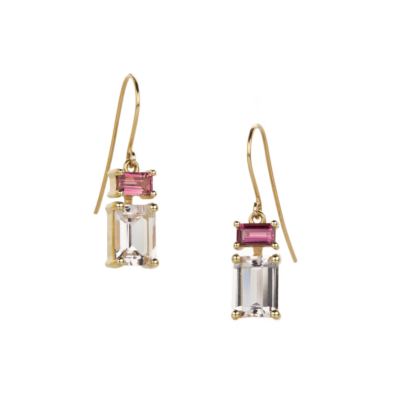 Nicole Landaw Tourmaline and Morganite Earrings | Quadrum Gallery