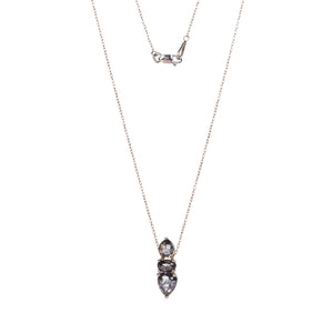 Nicole Landaw Salt and Pepper Diamond Trio Pendant Necklace | Quadrum Gallery