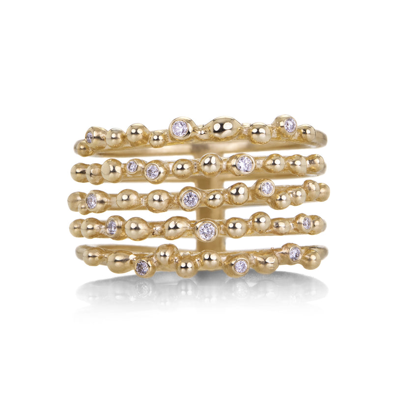 Nicole Landaw Beaded Diamond Ring | Quadrum Gallery