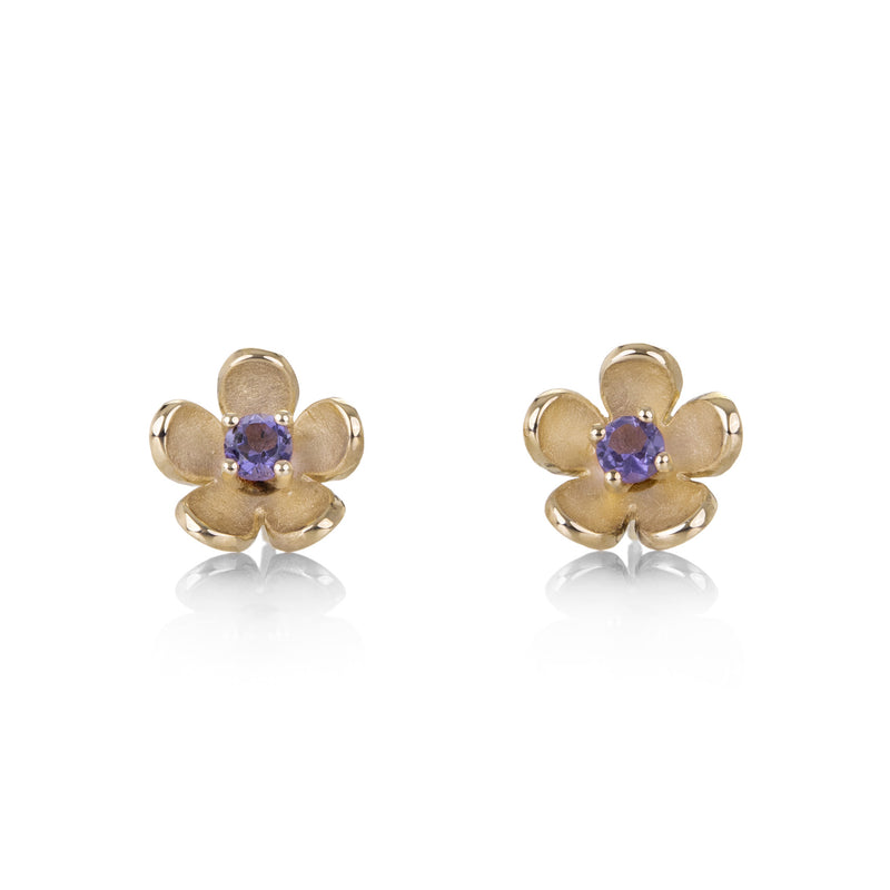 Nicole Landaw Iolite Flower Studs | Quadrum Gallery