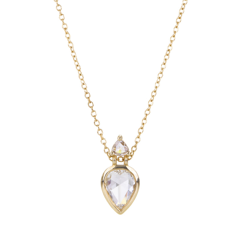 Nicole Landaw Rose Cut Diamond Story Pendant Necklace | Quadrum Gallery