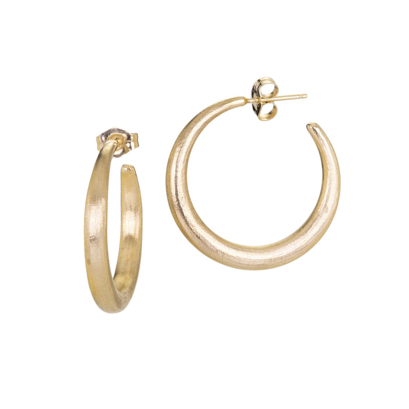 Nicole Landaw Large Crescent Posted Hoops | Quadrum Gallery