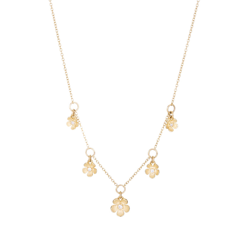 Nicole Landaw Graduating Five Flower Necklace | Quadrum Gallery