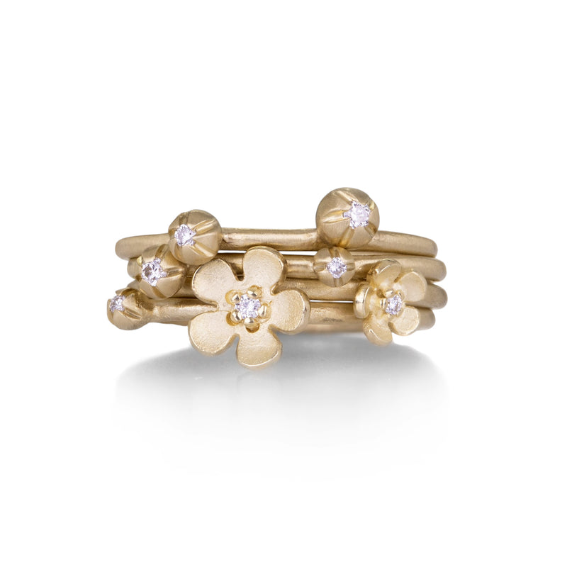 Nicole Landaw Flower Blossom Ring Stack | Quadrum Gallery