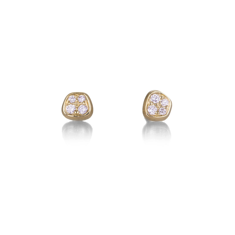 Nicole Landaw Small Skipping Stone Pave Studs | Quadrum Gallery