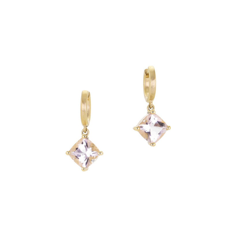 Nicole Landaw Morganite Mini Candy Huggie Drops | Quadrum Gallery