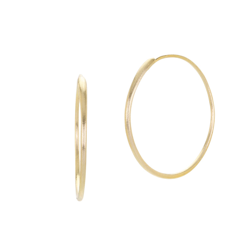 Nicole Landaw Hewn Round Ouroboros Hoops  | Quadrum Gallery