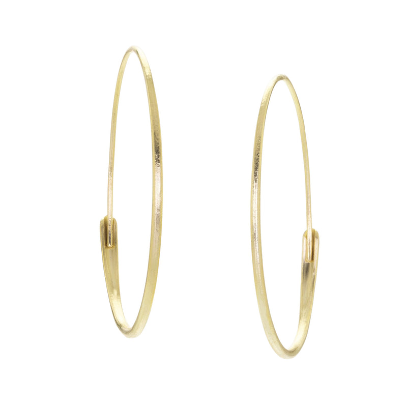 Nicole Landaw Oval Hewn Ouroboros Endless Hoops | Quadrum Gallery