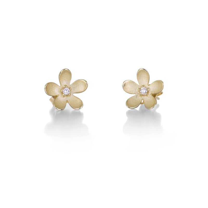 Nicole Landaw 14k Bold Flower Stud Earrings | Quadrum Gallery