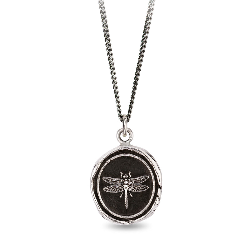 Pyrrha Silver Dragonfly Pendant Necklace | Quadrum Gallery