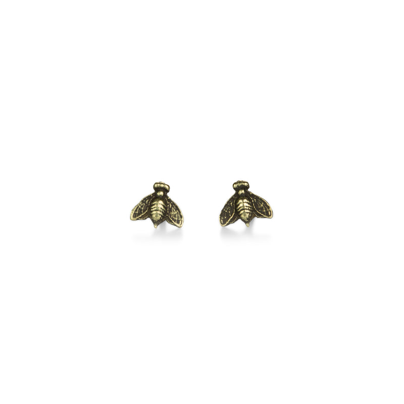 Pyrrha 14k Yellow Gold Bee Studs | Quadrum Gallery