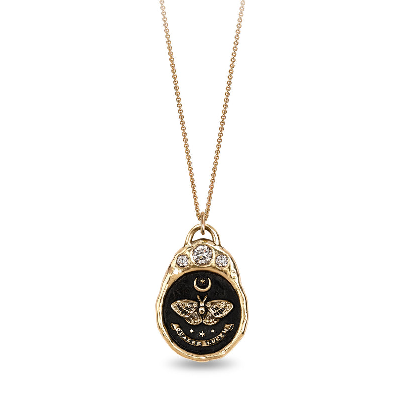 Pyrrha Seek the Light Diamond Crown Pendant Necklace | Quadrum Gallery
