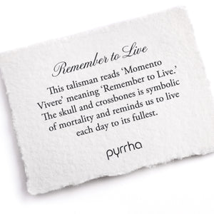 Pyrrha Remember to Live Pendant on Paperclip Chain | Quadrum Gallery