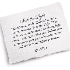 Pyrrha Seek the Light Pendant on Paperclip Chain | Quadrum Gallery