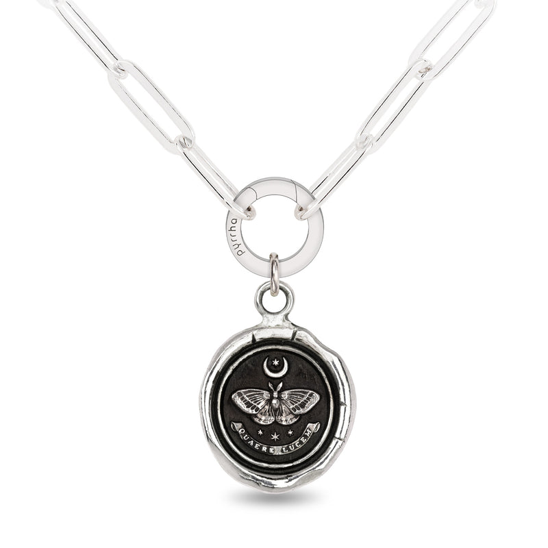 Pyrrha Seek the Light Pendant on Paperclip Chain | Quadrum Gallery