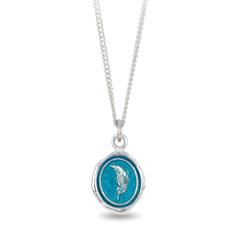 Pyrrha Feather Pendant Necklace | Quadrum Gallery