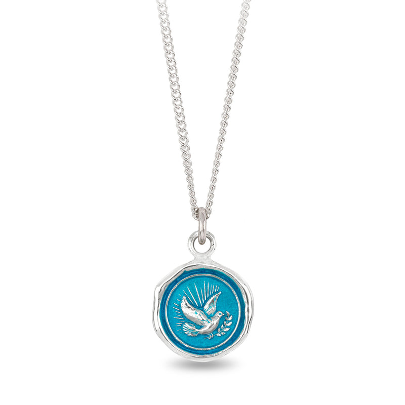 Pyrrha Silver Peace Dove Pendant Necklace | Quadrum Gallery