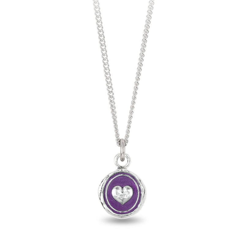 Pyrrha Mystic Violet Loving Appreciation Pendant Necklace | Quadrum Gallery
