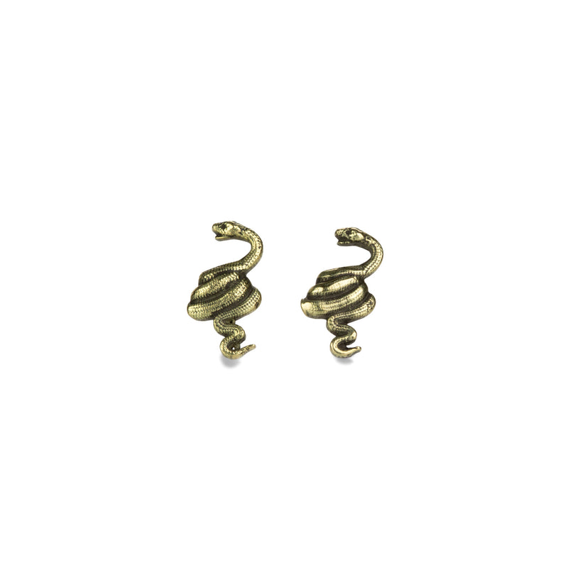 Pyrrha 14k Snake Studs | Quadrum Gallery