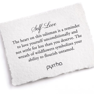 Pyrrha Self-Love Silver Pendant Necklace | Quadrum Gallery