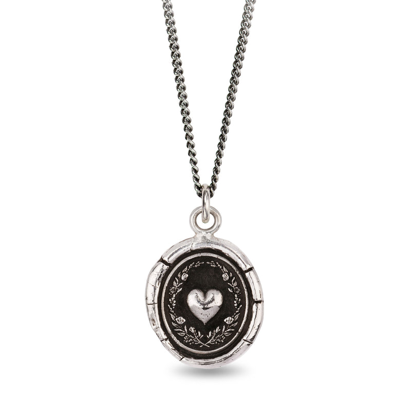 Pyrrha Self-Love Silver Pendant Necklace | Quadrum Gallery