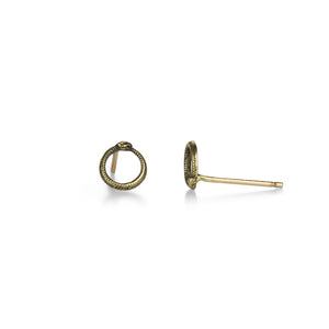 Pyrrha 14k Ouroboros Studs | Quadrum Gallery