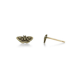 Pyrrha 14k Moth Studs | Quadrum Gallery